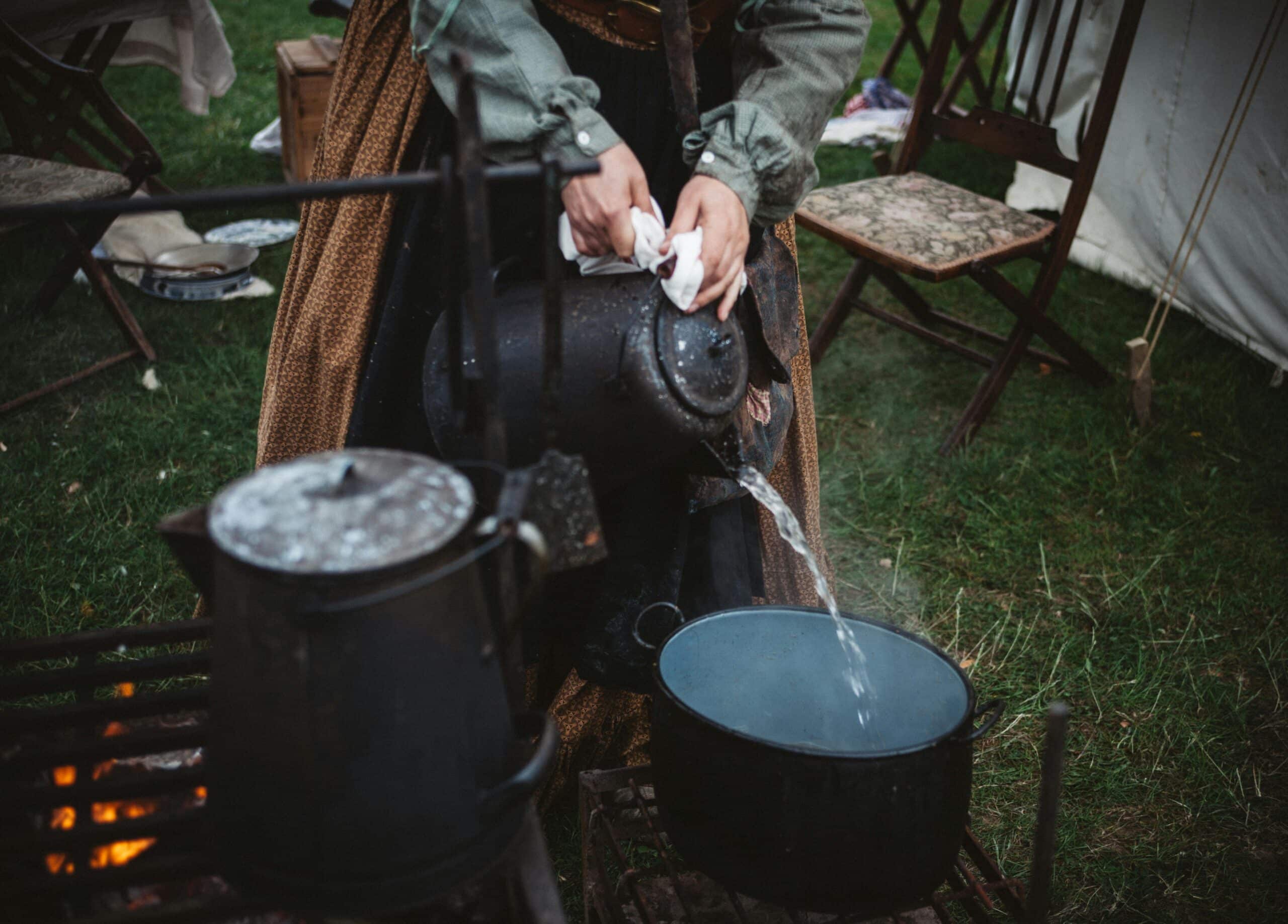 boiling water