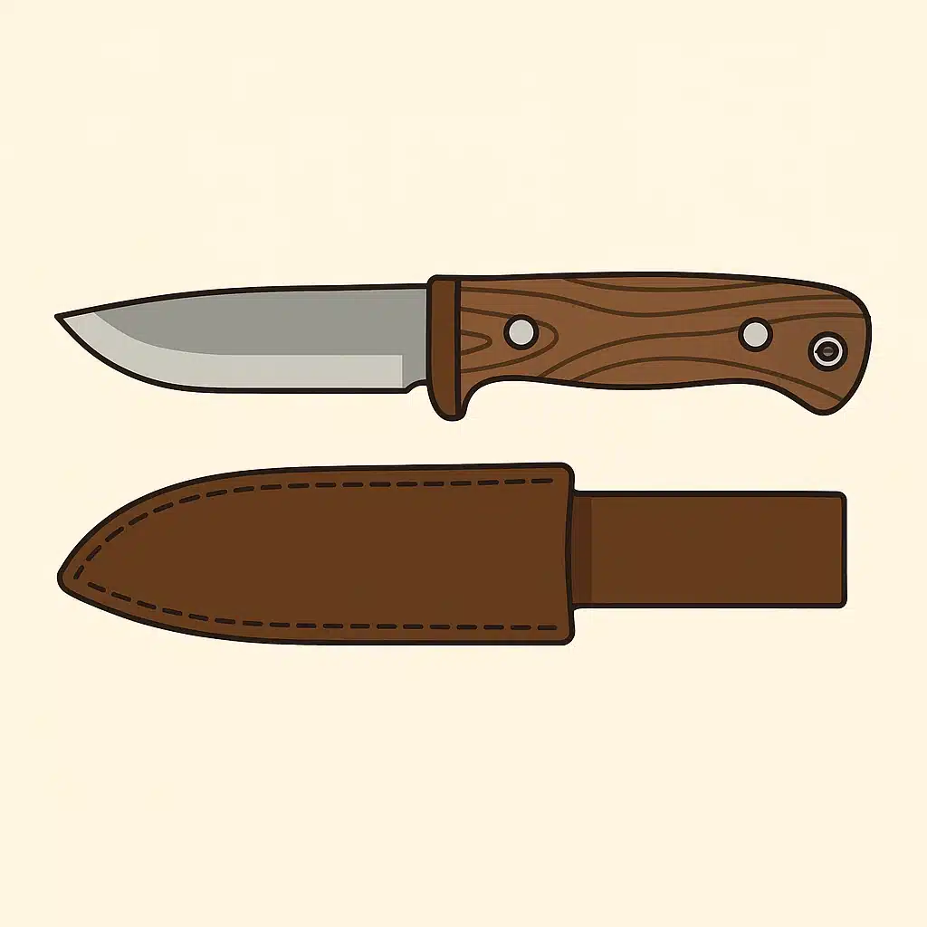 Couteau de plein air et étui