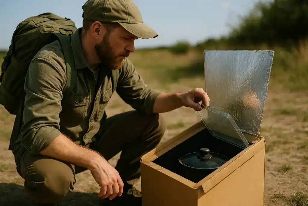 Comment fabriquer four solaire pour cuisiner situation survie