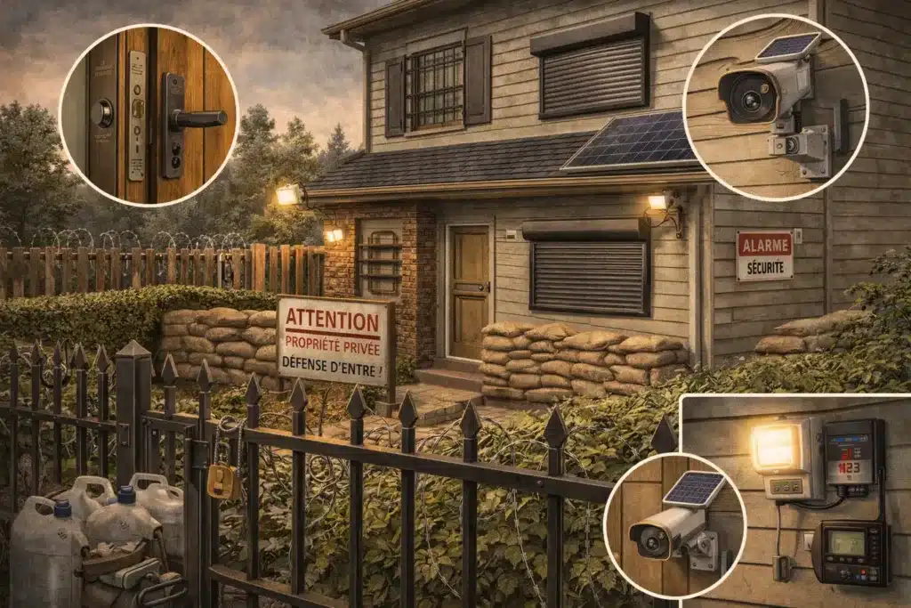 Les différents outils de sécurité d'une maison sont mis en avant