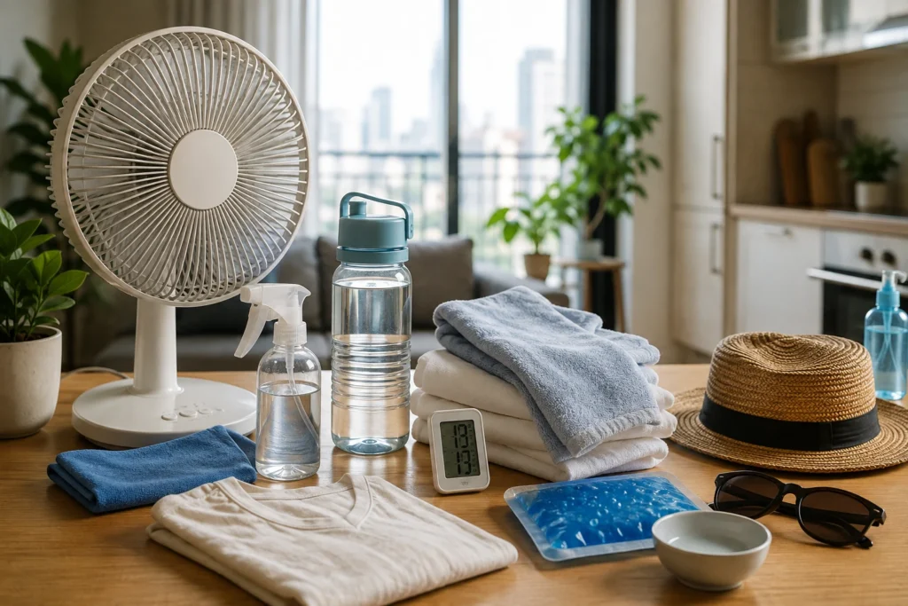 Objets pour se rafraîchir en été Différents objets utiles pour se rafraichir en été